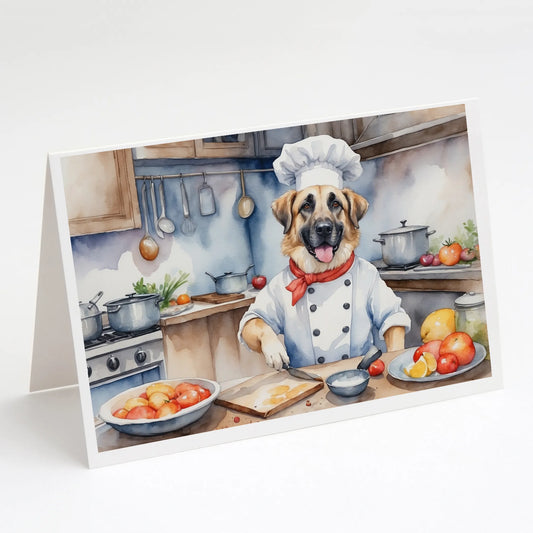 The Dog Chef Greeting Cards  - Size: 5X7 | Pack Of: 8 | Collection name: The dog chef
