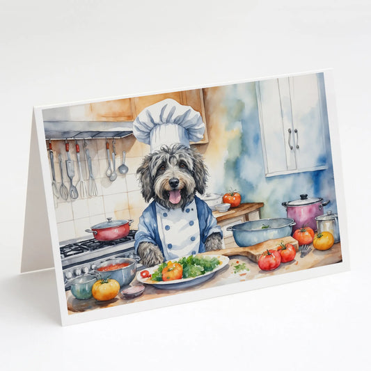 The Dog Chef Greeting Cards  - Size: 5X7 | Pack Of: 8 | Collection name: The dog chef