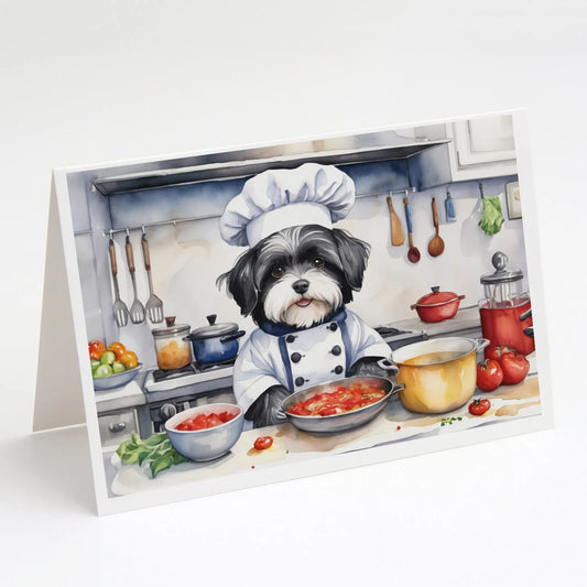 The Dog Chef Greeting Cards  - Size: 5X7 | Pack Of: 8 | Collection name: The dog chef