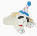 Load image into Gallery viewer, Multipet Lamb Chop w/ Birthday Hat Plush Dog Toy
