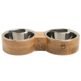 Load image into Gallery viewer, GF Pet Wood & Metal Feeder Double Diner