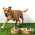 Load image into Gallery viewer, GF Pet Wood & Metal Feeder Double Diner