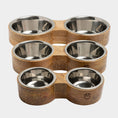 Load image into Gallery viewer, GF Pet Wood & Metal Feeder Double Diner
