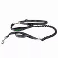 Load image into Gallery viewer, JESPET Hands Free Dog Leash for Running, Walking, Hiking Jogging for Medium & Large Dogs up to 150lbs, Durable Dual Handle Waist Leash with Reflective Bungee and Adjustable Waist
