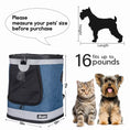 Load image into Gallery viewer, JESPET Pet Backpack Carrier for Small Dog, Puppy, Soft Carrier Backpack Ideal for Traveling, Hiking, Walking and Outdoor Activities with Family
