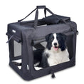 Load image into Gallery viewer, JESPET Soft Pet Crates Kennel, 3 Door Soft Sided Folding Travel Pet Carrier with Straps and Fleece Mat for Dogs, Cats, Rabbits, Indoor/Outdoor Use
