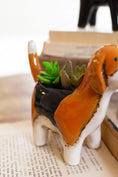 Load image into Gallery viewer, SET OF FIVE CERAMIC DOG PLANTERS
