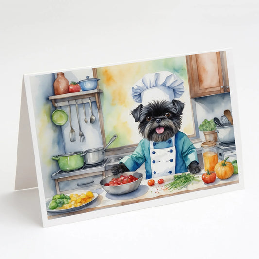 The Dog Chef Greeting Cards  - Size: 5X7 | Pack Of: 8 | Collection name: The dog chef