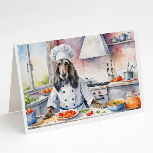 The Dog Chef Greeting Cards  - Size: 5X7 | Pack Of: 8 | Collection name: The dog chef