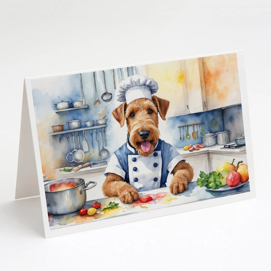The Dog Chef Greeting Cards  - Size: 5X7 | Pack Of: 8 | Collection name: The dog chef