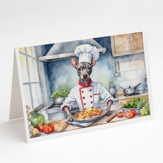 The Dog Chef Greeting Cards  - Size: 5X7 | Pack Of: 8 | Collection name: The dog chef
