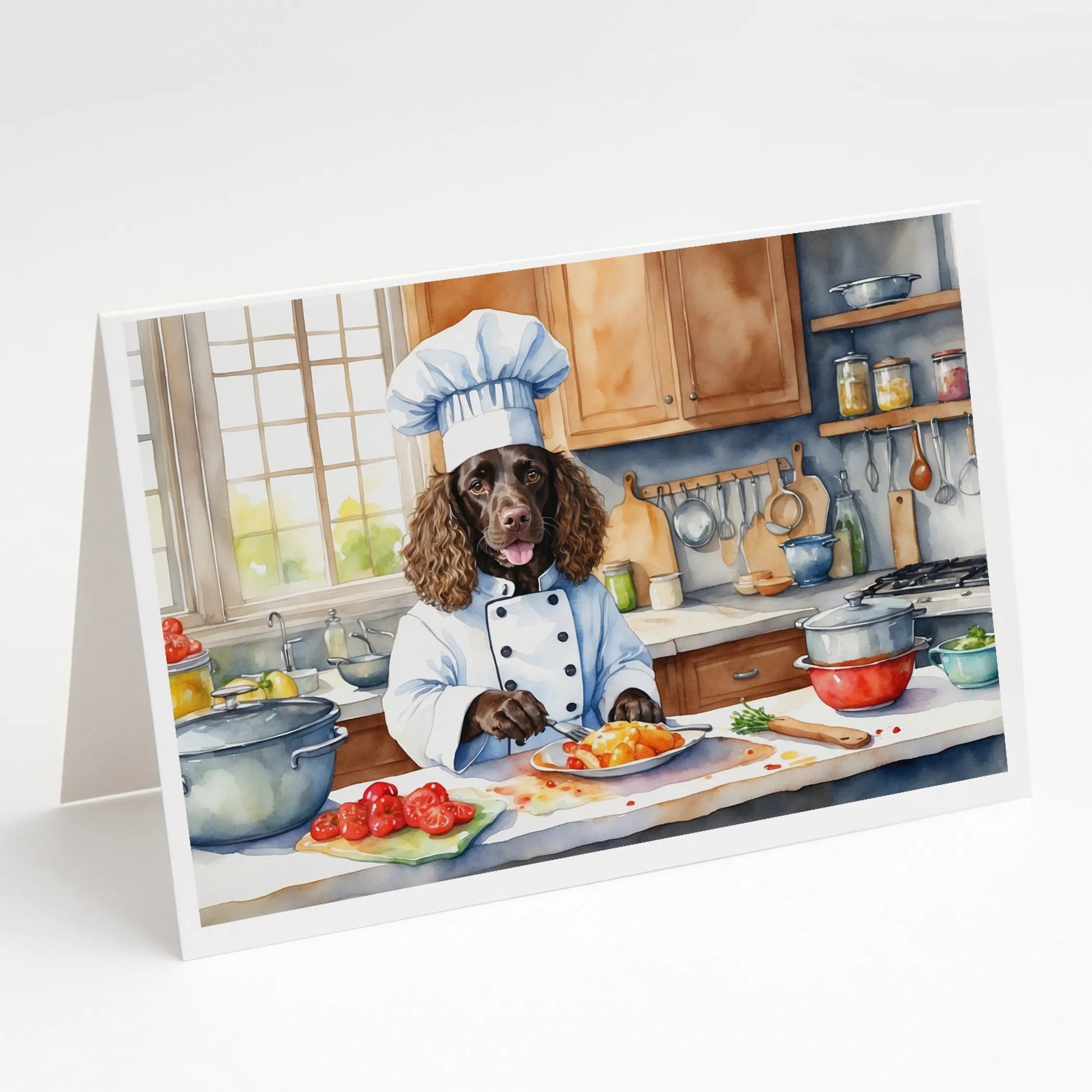 The Dog Chef Greeting Cards  - Size: 5X7 | Pack Of: 8 | Collection name: The dog chef