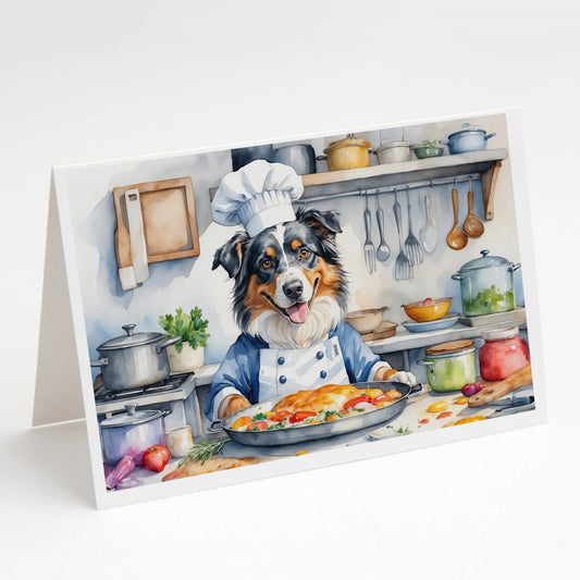 The Dog Chef Greeting Cards  - Size: 5X7 | Pack Of: 8 | Collection name: The dog chef