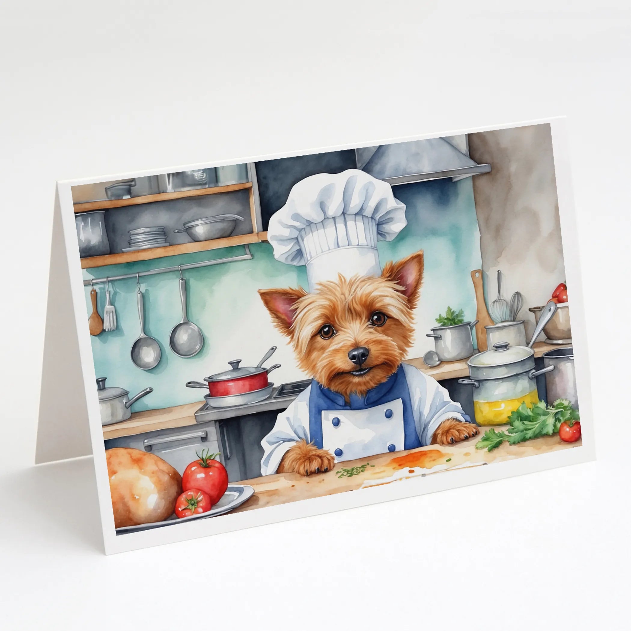 The Dog Chef Greeting Cards  - Size: 5X7 | Pack Of: 8 | Collection name: The dog chef