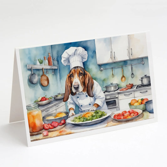 The Dog Chef Greeting Cards  - Size: 5X7 | Pack Of: 8 | Collection name: The dog chef