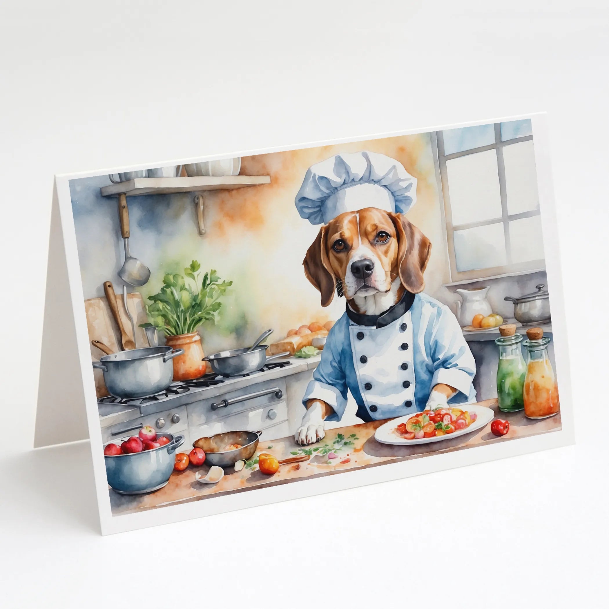 The Dog Chef Greeting Cards  - Size: 5X7 | Pack Of: 8 | Collection name: The dog chef