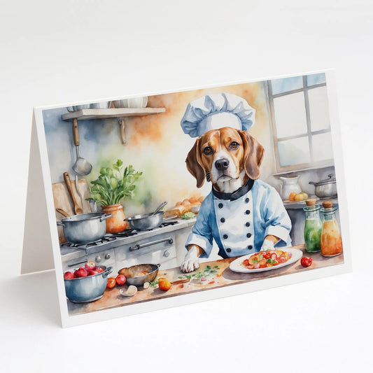 The Dog Chef Greeting Cards  - Size: 5X7 | Pack Of: 8 | Collection name: The dog chef