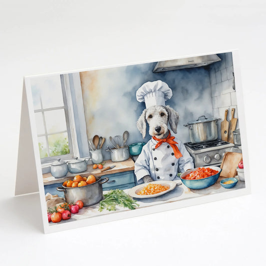 The Dog Chef Greeting Cards  - Size: 5X7 | Pack Of: 8 | Collection name: The dog chef