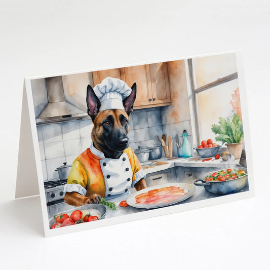 The Dog Chef Greeting Cards  - Size: 5X7 | Pack Of: 8 | Collection name: The dog chef