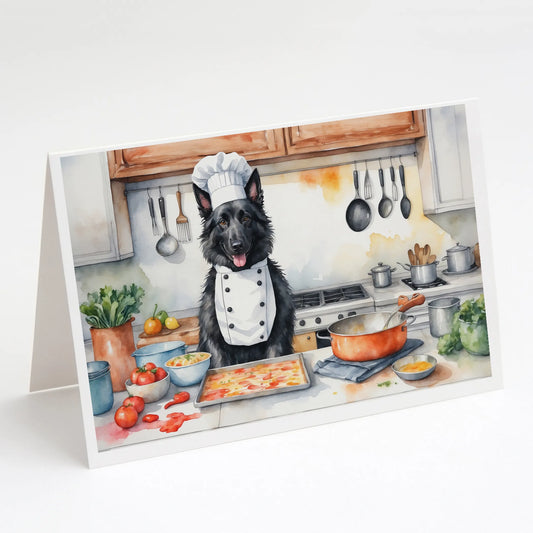 The Dog Chef Greeting Cards  - Size: 5X7 | Pack Of: 8 | Collection name: The dog chef