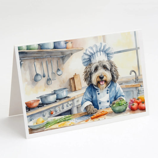 The Dog Chef Greeting Cards  - Size: 5X7 | Pack Of: 8 | Collection name: The dog chef