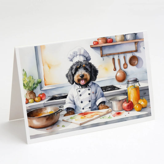 The Dog Chef Greeting Cards  - Size: 5X7 | Pack Of: 8 | Collection name: The dog chef