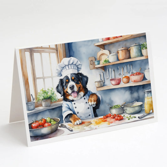 The Dog Chef Greeting Cards  - Size: 5X7 | Pack Of: 8 | Collection name: The dog chef