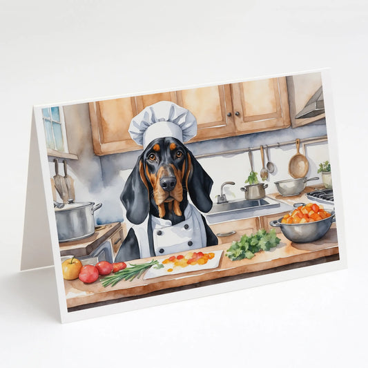 The Dog Chef Greeting Cards  - Size: 5X7 | Pack Of: 8 | Collection name: The dog chef
