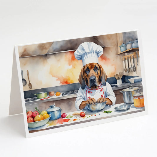 The Dog Chef Greeting Cards  - Size: 5X7 | Pack Of: 8 | Collection name: The dog chef