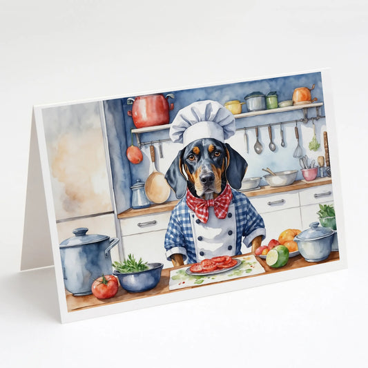 The Dog Chef Greeting Cards  - Size: 5X7 | Pack Of: 8 | Collection name: The dog chef