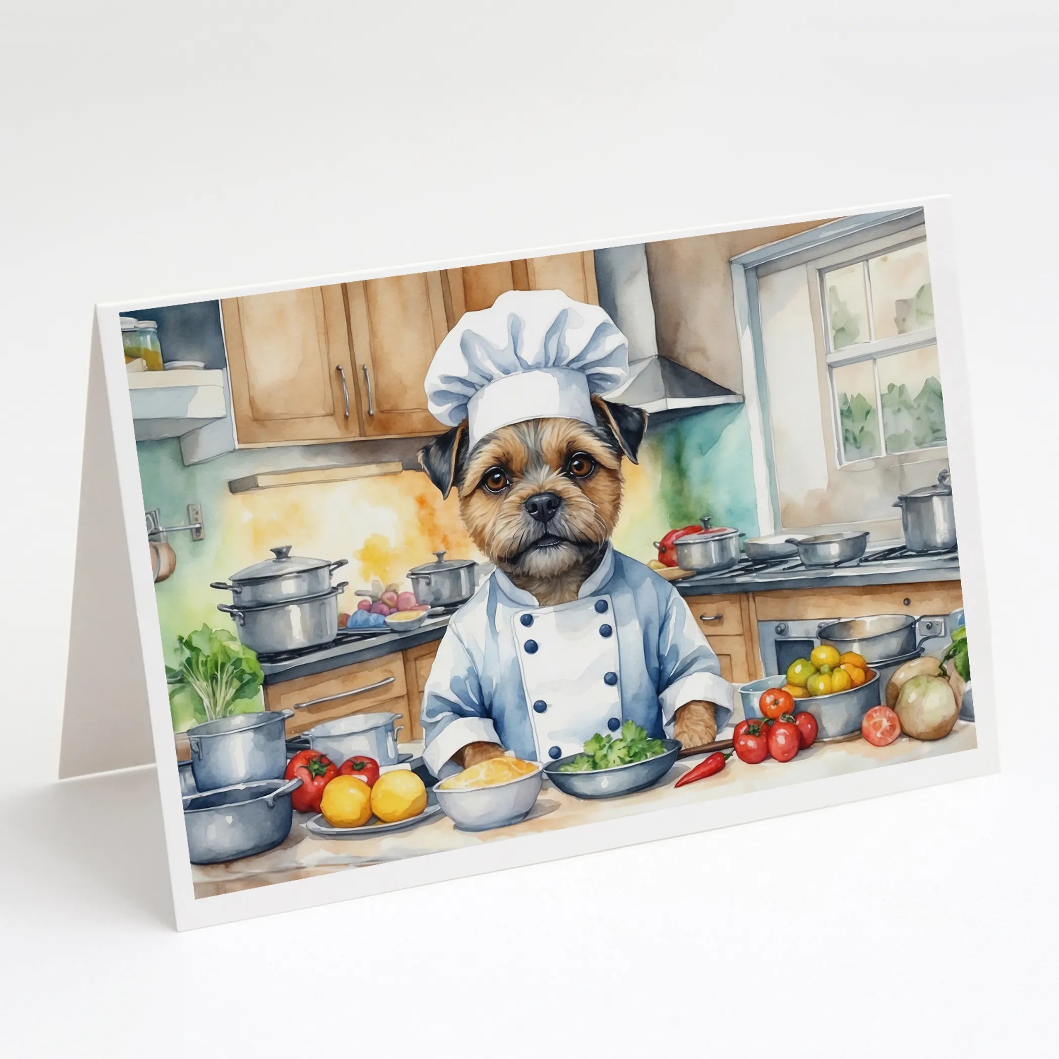The Dog Chef Greeting Cards  - Size: 5X7 | Pack Of: 8 | Collection name: The dog chef