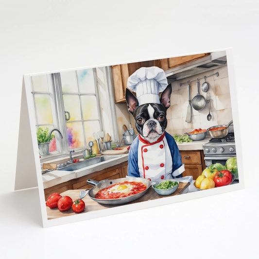 The Dog Chef Greeting Cards  - Size: 5X7 | Pack Of: 8 | Collection name: The dog chef