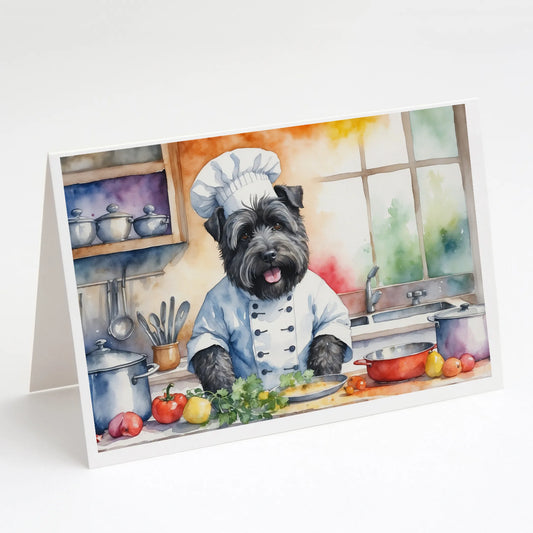 The Dog Chef Greeting Cards  - Size: 5X7 | Pack Of: 8 | Collection name: The dog chef