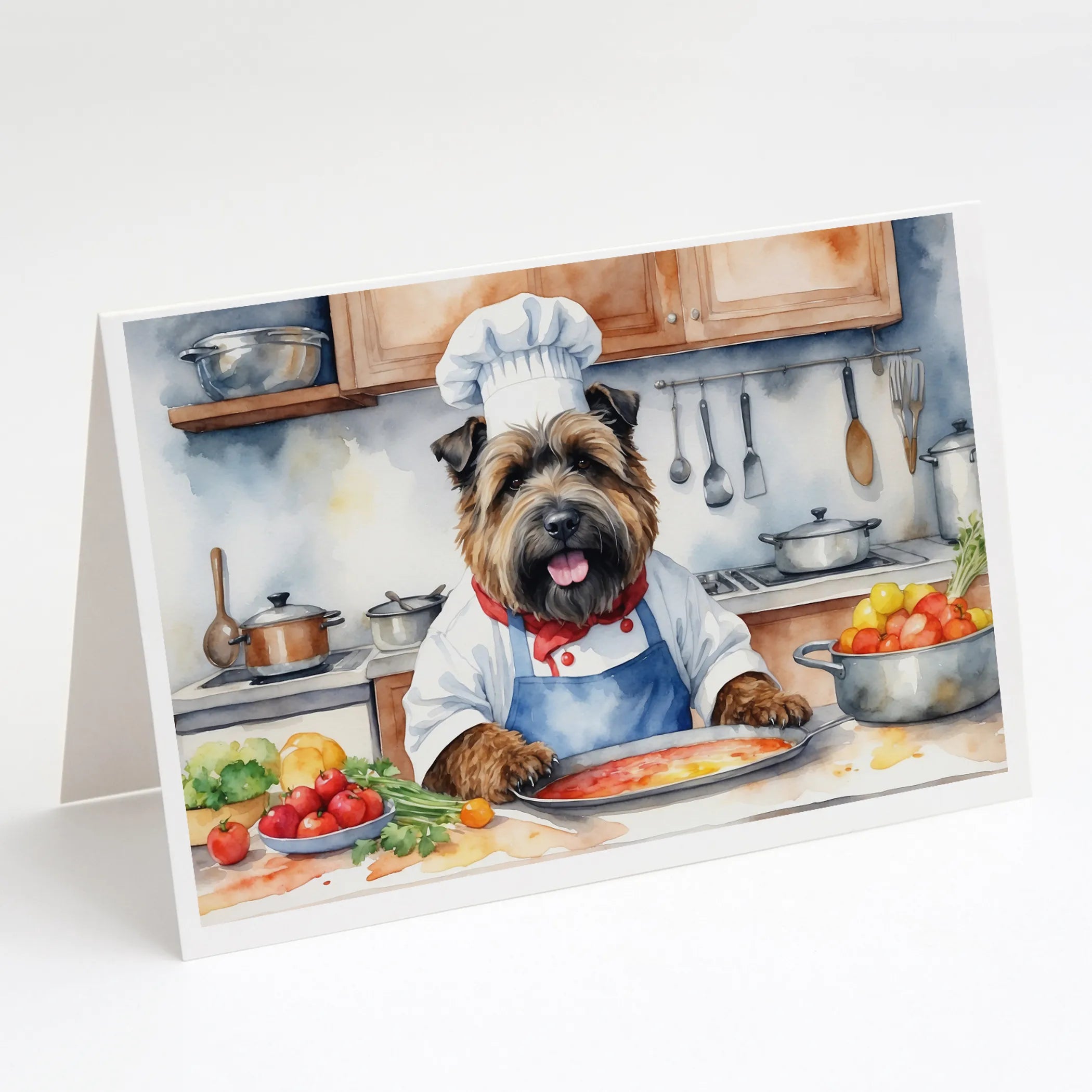 The Dog Chef Greeting Cards  - Size: 5X7 | Pack Of: 8 | Collection name: The dog chef