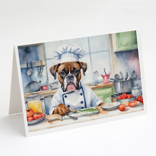 The Dog Chef Greeting Cards  - Size: 5X7 | Pack Of: 8 | Collection name: The dog chef