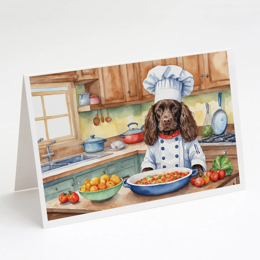 The Dog Chef Greeting Cards  - Size: 5X7 | Pack Of: 8 | Collection name: The dog chef