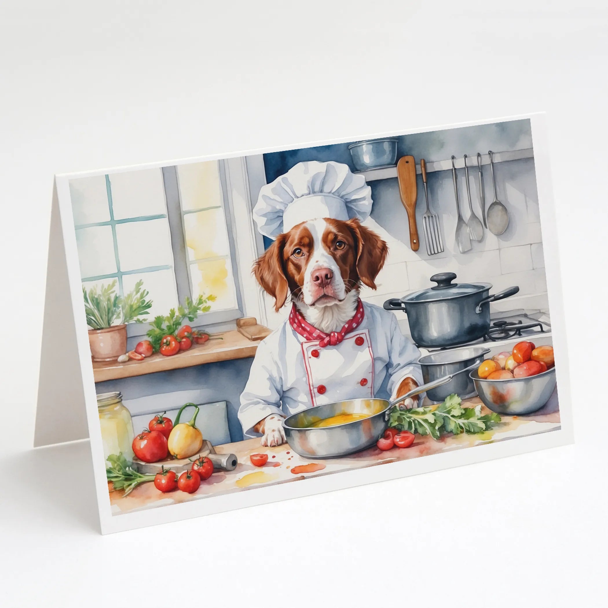 The Dog Chef Greeting Cards  - Size: 5X7 | Pack Of: 8 | Collection name: The dog chef