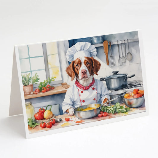 The Dog Chef Greeting Cards  - Size: 5X7 | Pack Of: 8 | Collection name: The dog chef