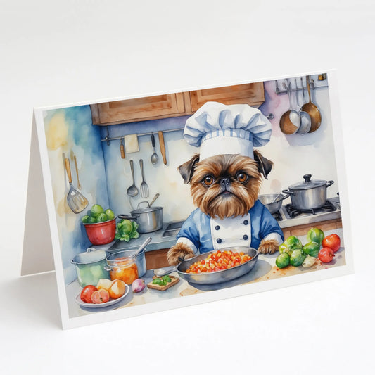 The Dog Chef Greeting Cards  - Size: 5X7 | Pack Of: 8 | Collection name: The dog chef