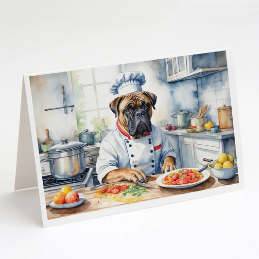 The Dog Chef Greeting Cards  - Size: 5X7 | Pack Of: 8 | Collection name: The dog chef