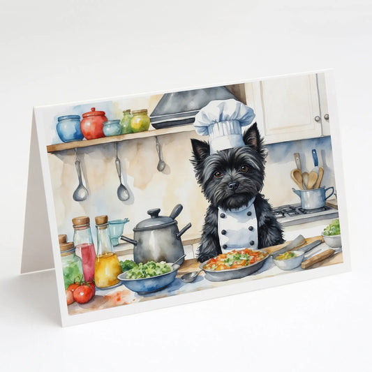 The Dog Chef Greeting Cards  - Size: 5X7 | Pack Of: 8 | Collection name: The dog chef