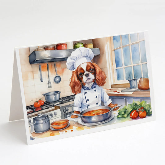 The Dog Chef Greeting Cards  - Size: 5X7 | Pack Of: 8 | Collection name: The dog chef