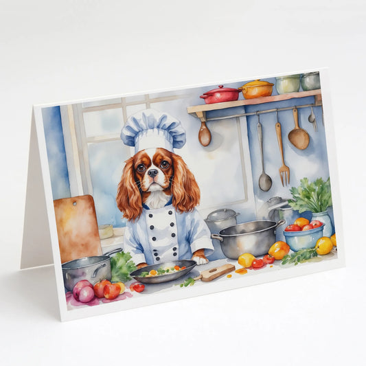 The Dog Chef Greeting Cards  - Size: 5X7 | Pack Of: 8 | Collection name: The dog chef