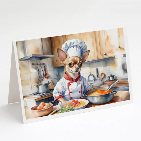 The Dog Chef Greeting Cards  - Size: 5X7 | Pack Of: 8 | Collection name: The dog chef
