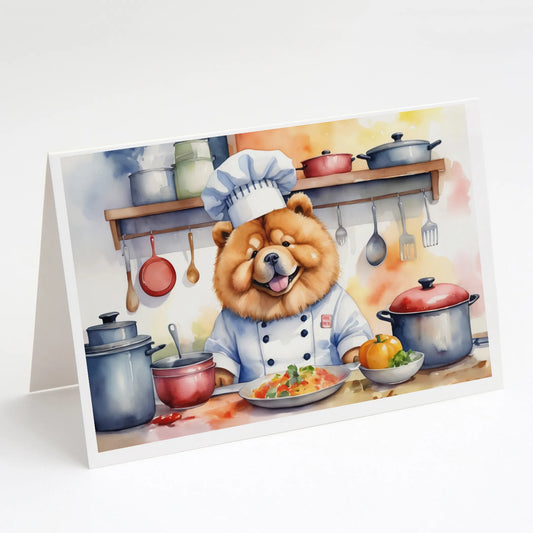 The Dog Chef Greeting Cards  - Size: 5X7 | Pack Of: 8 | Collection name: The dog chef