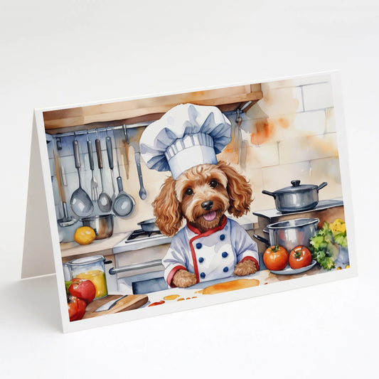 The Dog Chef Greeting Cards  - Size: 5X7 | Pack Of: 8 | Collection name: The dog chef