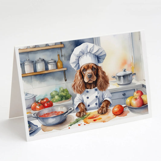 The Dog Chef Greeting Cards  - Size: 5X7 | Pack Of: 8 | Collection name: The dog chef