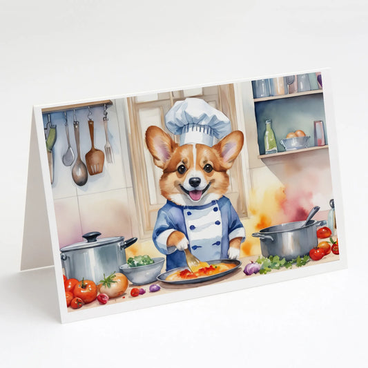 The Dog Chef Greeting Cards  - Size: 5X7 | Pack Of: 8 | Collection name: The dog chef