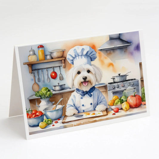 The Dog Chef Greeting Cards  - Size: 5X7 | Pack Of: 8 | Collection name: The dog chef