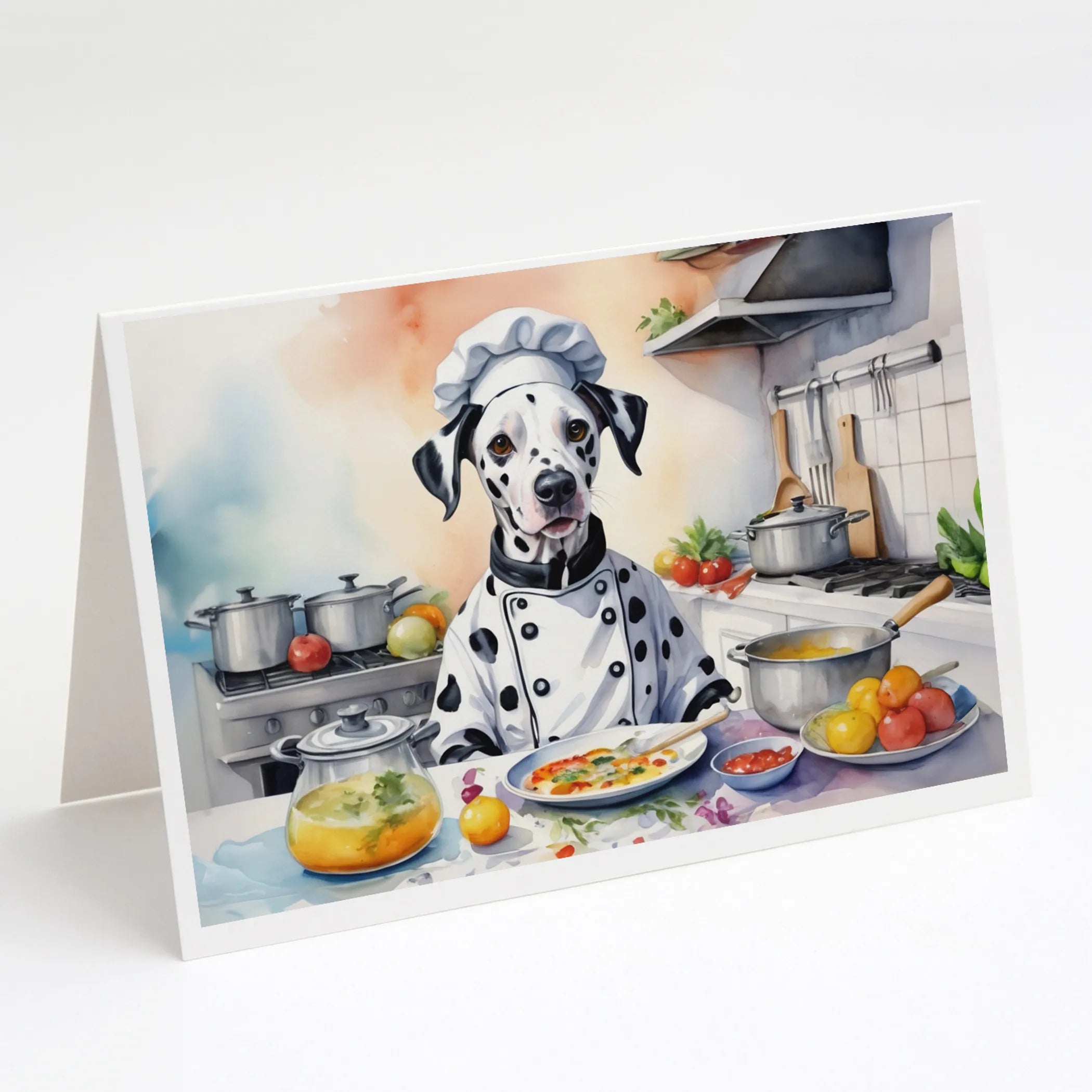 The Dog Chef Greeting Cards  - Size: 5X7 | Pack Of: 8 | Collection name: The dog chef